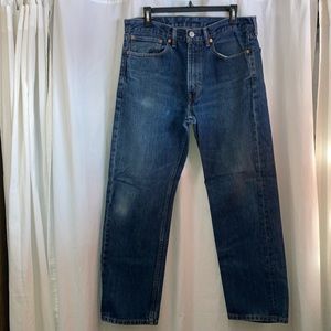 Levi’s 505 blue jeans